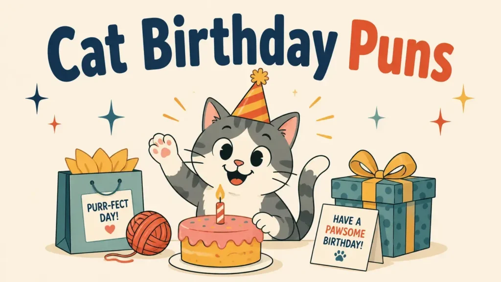 Cat Birthday Puns