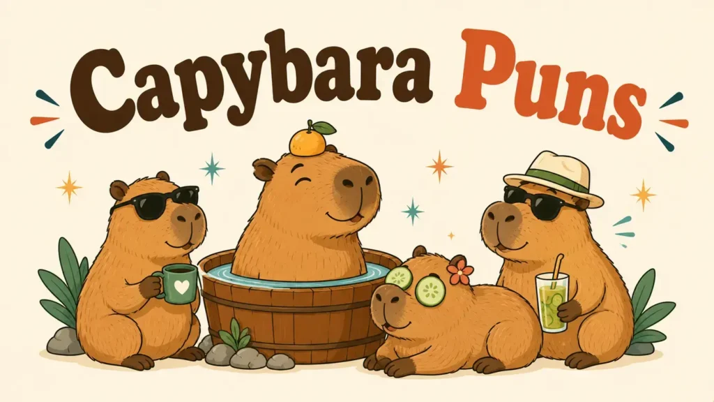Capybara Puns That Splash Up Every Giggleventure