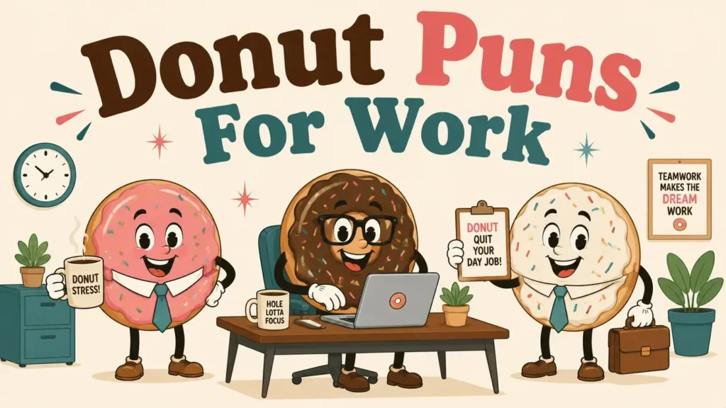 Donut Puns for Work That Sprinkle Smiles Daily