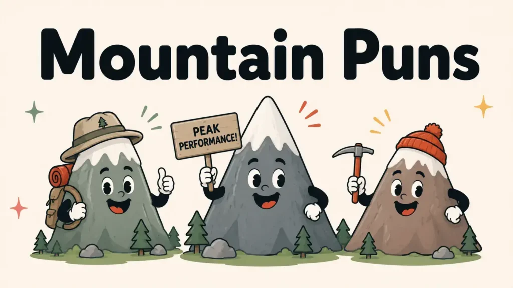 Mountain Puns That Peak Your Laughventure