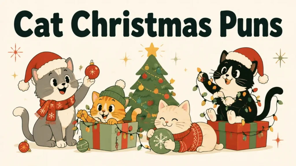 Cat Christmas Puns
